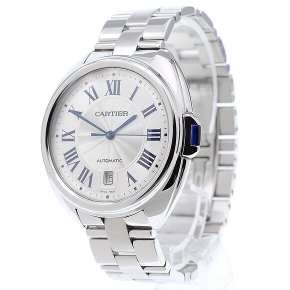 CARTIER Cres de Cartier WSCL0007 Date Silver Dial Automatic Men's Watch_849 - Picture 2 of 6